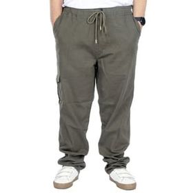 Mode XL 21928 Haki Doğa Gabardin Kargo Jogger Erkek Pantolon