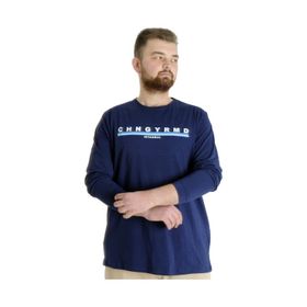Mode XL 22100 Chngyrmd İndigo Uzun Kol Erkek T-Shirt