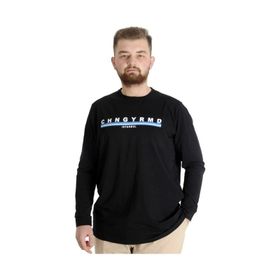 Mode XL 22100 Chngyrmd Siyah Uzun Kol Erkek T-Shirt