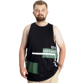 Mode XL 22131 Active Siyah Kolsuz Erkek T-Shirt
