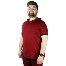 Mode XL 22136 Bordo Erkek T-shirt