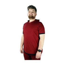 Mode XL 22136 Bordo Erkek T-shirt