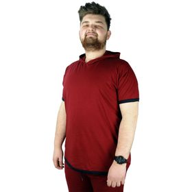 Mode XL 22136 Bordo Erkek T-shirt
