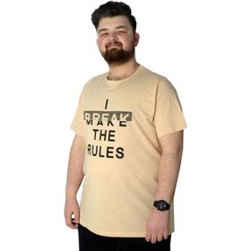 Mode XL 22150 Bej Erkek T-shirt