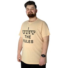 Mode XL 22150 Bej Erkek T-shirt
