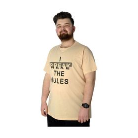 Mode XL 22150 Bej Erkek T-shirt