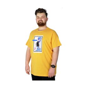Mode XL 22152 Hardal Erkek T-shirt