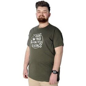 Mode XL 22155 Powerfull Haki Erkek T-shirt