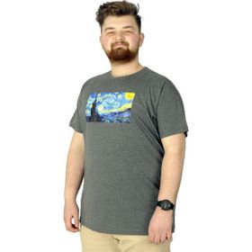Mode XL 22156 Night Antramelanj Erkek T-shirt