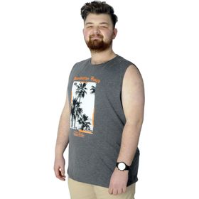Mode XL 22161 Manhattan Beach Antramelanj Erkek T-shirt