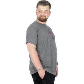 Mode XL 22173 Striped Antramelanj Erkek T-shirt
