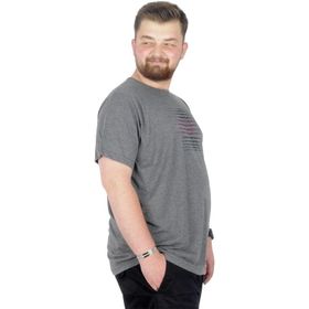 Mode XL 22173 Striped Antramelanj Erkek T-shirt