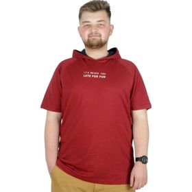 Mode XL 22175 For Fun Bordo Erkek T-shirt