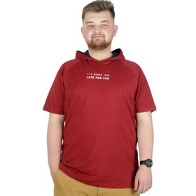 Mode XL 22175 For Fun Bordo Erkek T-shirt