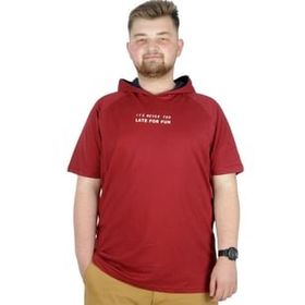 Mode XL 22175 For Fun Bordo Erkek T-shirt