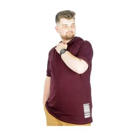 Mode XL 22178 Barcode Mürdüm Erkek T-shirt