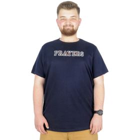 Mode XL 22185 Prayers Lacivert Erkek T-shirt