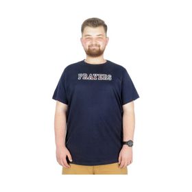 Mode XL 22185 Prayers Lacivert Erkek T-shirt