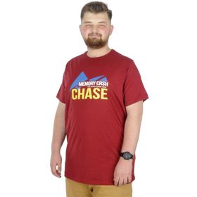 Mode XL 22193 Chase Bordo Erkek T-shirt