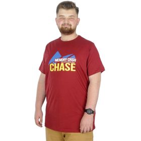 Mode XL 22193 Chase Bordo Erkek T-shirt
