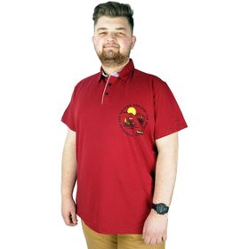 Mode XL 22313 Bordo Erkek T-shirt