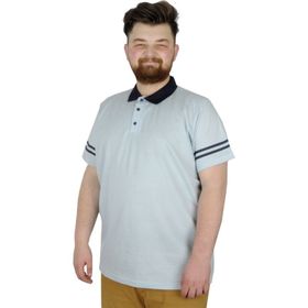 Mode XL 22336 Sleeve Striped Mavi Erkek T-shirt