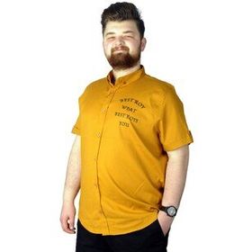 Mode XL 22364 Hardal Erkek Gömlek