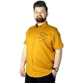 Mode XL 22364 Hardal Erkek Gömlek
