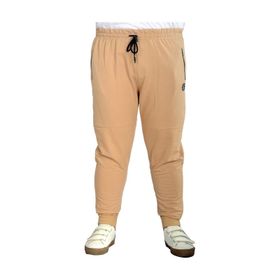 Mode XL 22501 Zippered Bej Erkek Eşofman Altı