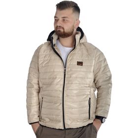 Mode XL 22602 Bej Kapitone Erkek Mont
