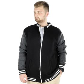 Mode XL 22618 Siyah Büyük Beden Kolej Erkek Mont