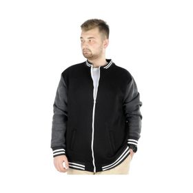 Mode XL 22618 Siyah Büyük Beden Kolej Erkek Mont