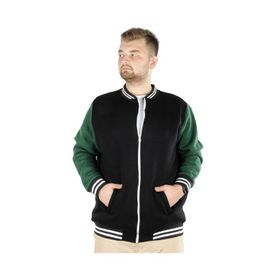 Mode XL 22618 Siyah Büyük Beden Kolej Erkek Mont