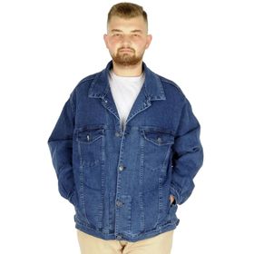 Mode XL 22800 Paris Star Mavi Erkek Kot Mont