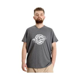 Mode XL 23034 Mustang Antramelanj V Yaka Erkek T-Shirt