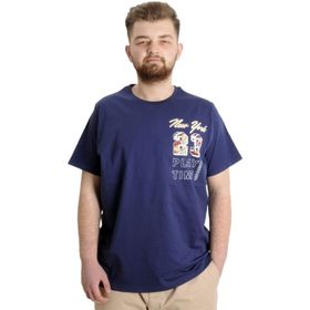 Mode XL 23113 İndigo Erkek T-shirt