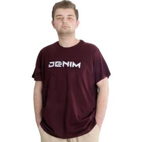 Mode XL 23115 Denim Mürdüm Erkek T-Shirt