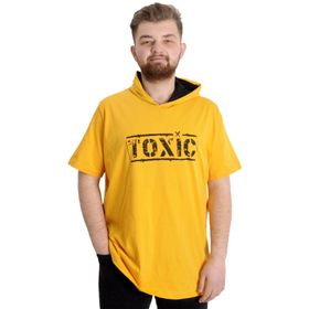 Mode XL 23119 Toxic Hardal Kapüşonlu Erkek T-Shirt