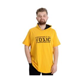 Mode XL 23119 Toxic Hardal Kapüşonlu Erkek T-Shirt