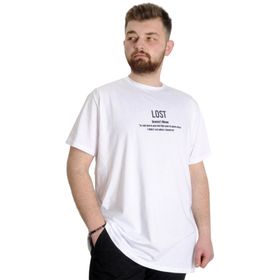 Mode XL 23129 Beyaz Erkek T-shirt