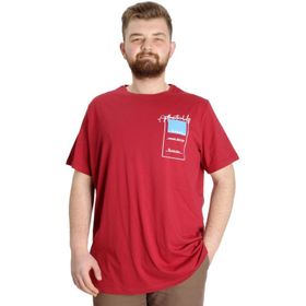 Mode XL 23139 Establisment Bordo Erkek T-Shirt