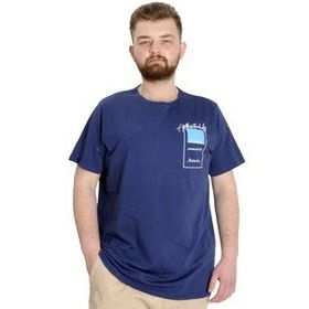Mode XL 23139 Establisment İndigo Erkek T-Shirt