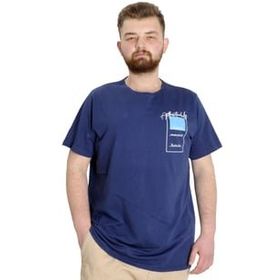 Mode XL 23139 Establisment İndigo Erkek T-Shirt