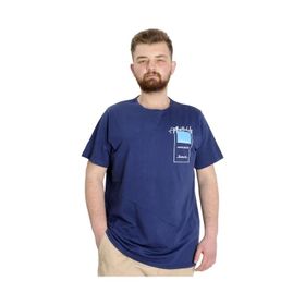 Mode XL 23139 Establisment İndigo Erkek T-Shirt