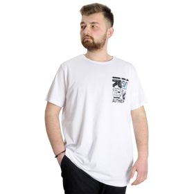 Mode XL 23140 Beyaz Authentic Erkek T-shirt