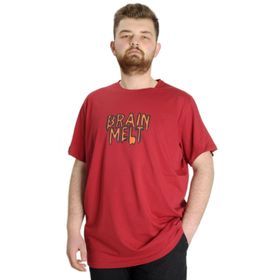 Mode XL 23141 Bordo Erkek T-shirt