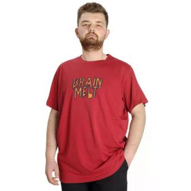 Mode XL 23141 Bordo Erkek T-shirt