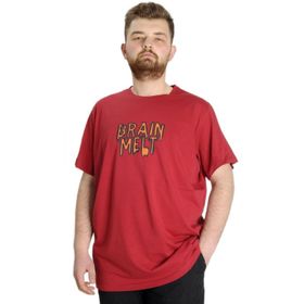 Mode XL 23141 Bordo Erkek T-shirt