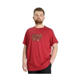 Mode XL 23141 Bordo Erkek T-shirt