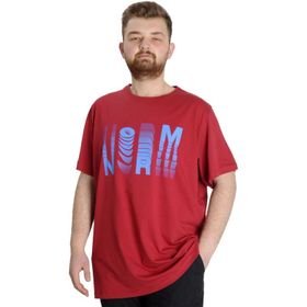 Mode XL 23147 Bordo Erkek T-shirt